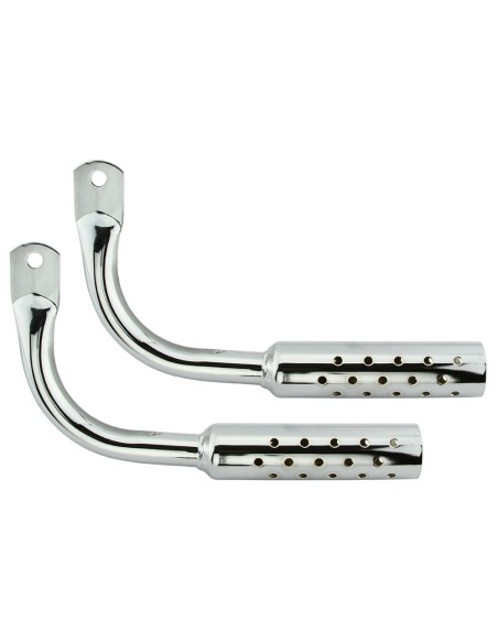 Muffler W/Holes Chrome.